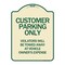 Signmission Customer Parking Violators Towed Away Vehicle Owners Expense Alum Sign, 18" L, 24" H, TG-1824-24202 A-DES-TG-1824-24202 - alternate 1